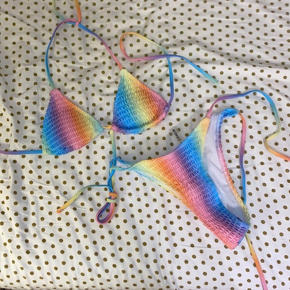 NWOT RAINBOW BIKINI!! - Picture 1 of 3